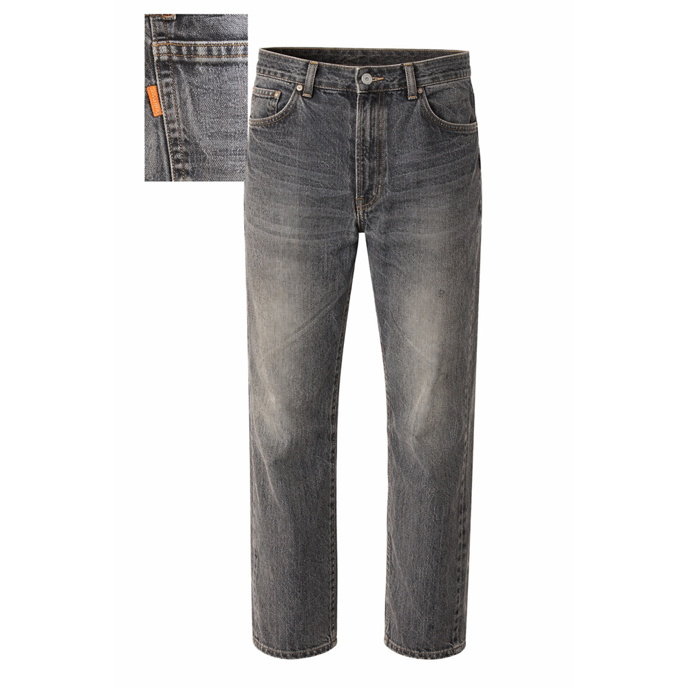 Levi’s 505 Vintage Orange Tab USA Straight Leg Denim Jeans Faded Black W34 L30